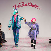 Zandra Rhodes at On|Off London Paris 29 Feb 2012